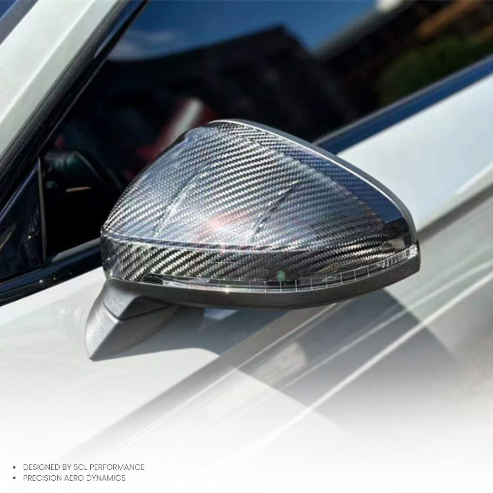 For AUDI A5 S5 B9  Dry Carbon Fiber Mirror Covers Side Mirror Housing Body Kit