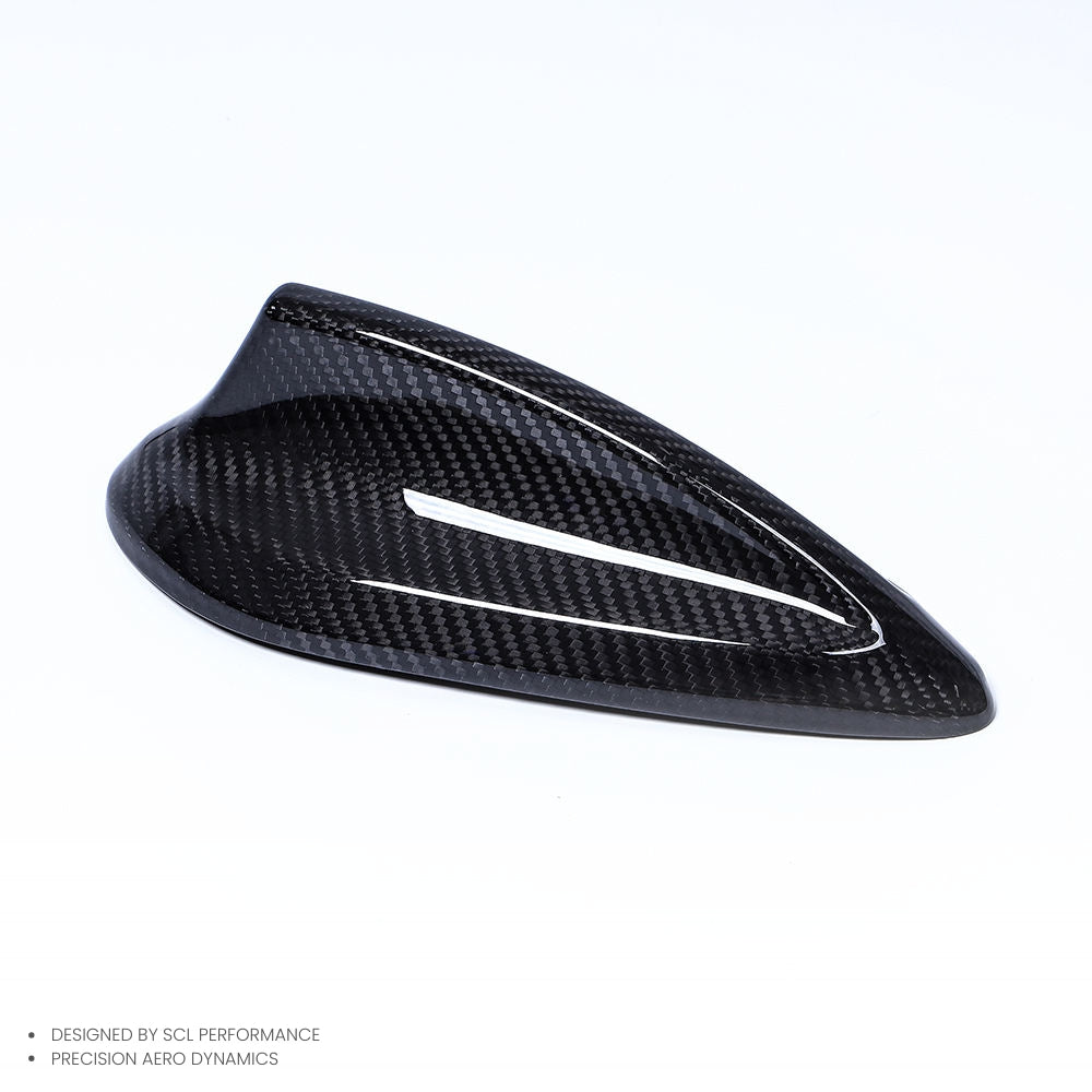 For BMW G30 F90 Car Replacement Shark Fin Antenna Cover Black Carbon Fiber Tent