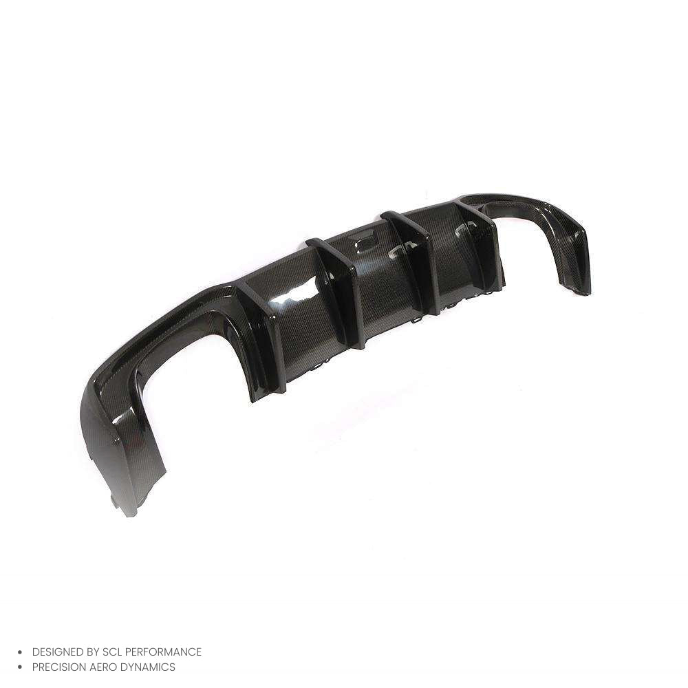 DRY Carbon Fiber Universal  Rear Bumper Lip  Rear Diffuser for AUDI RS3 2017-UP Car Spoilers Body Kit