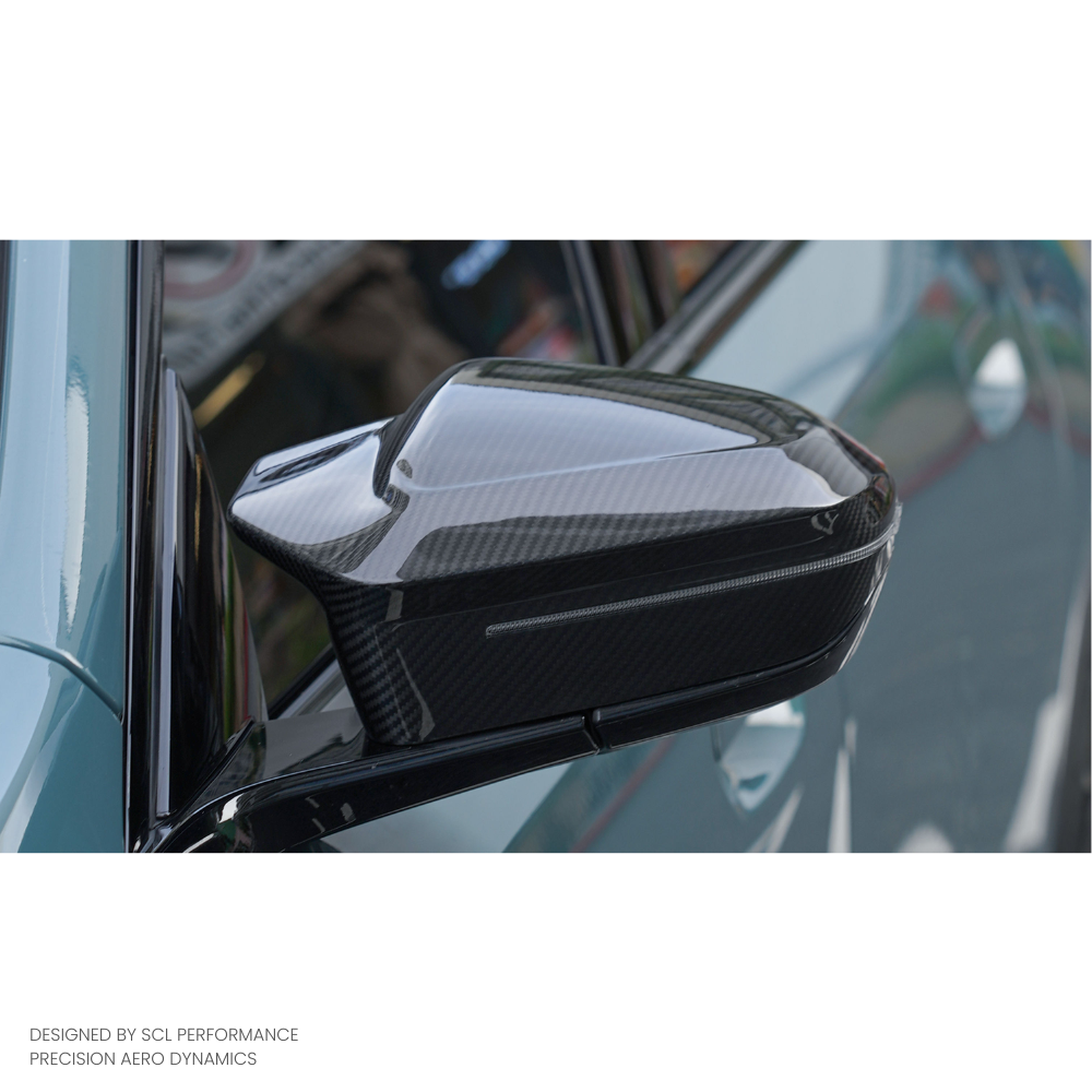Dry Carbon Fiber Replacement Side Mirror Covers for Bmw 5 Series G60 Side Mirror Housing