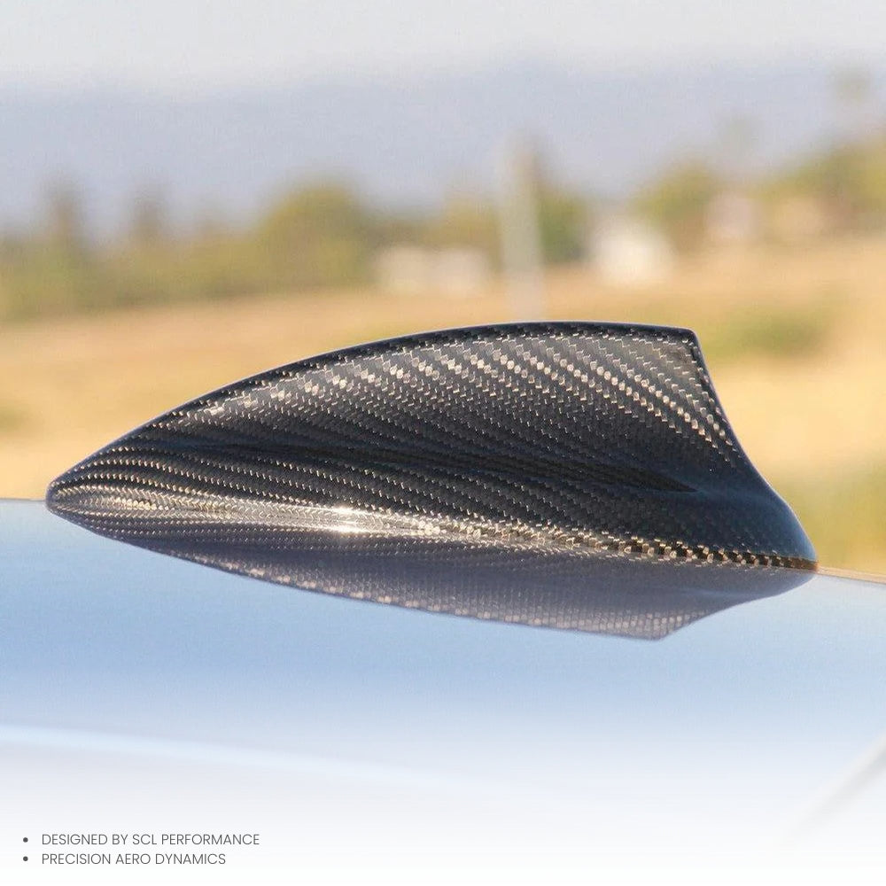 For BMW G30 F90 Car Replacement Shark Fin Antenna Cover Black Carbon Fiber Tent