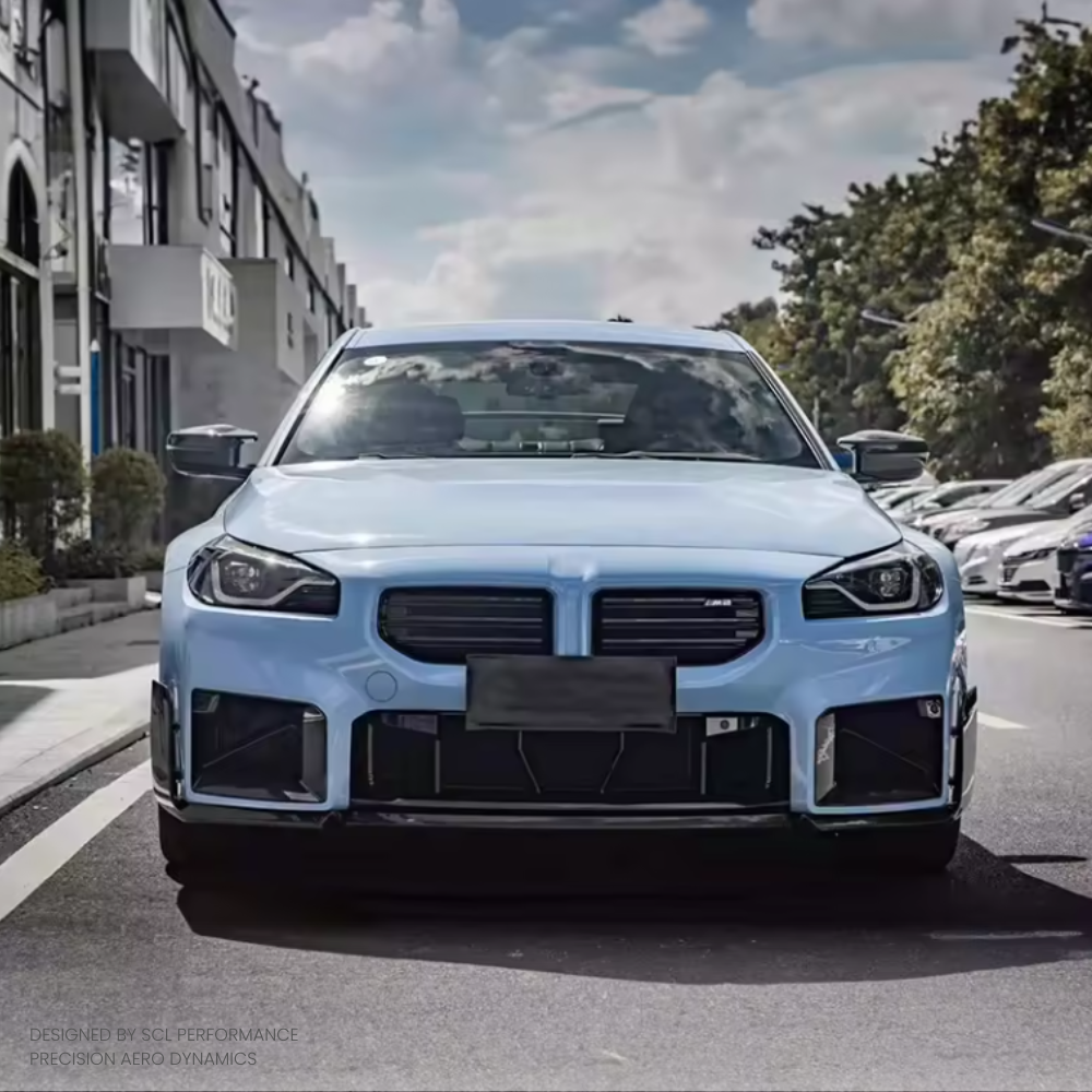 OEM Dry Carbon Fiber Front Bumper Lip for 2023-2024 for BMW M2 G87 M Performance Style