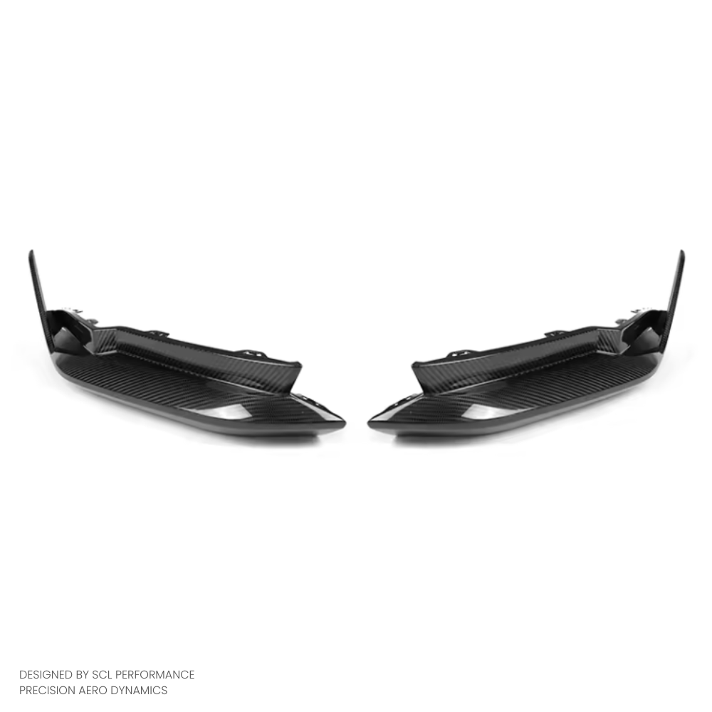 Dry Carbon Fiber Rear Diffuser Corners for BMW G82 G83 M4 MP Style Rear Bumper Diffuser Wrap