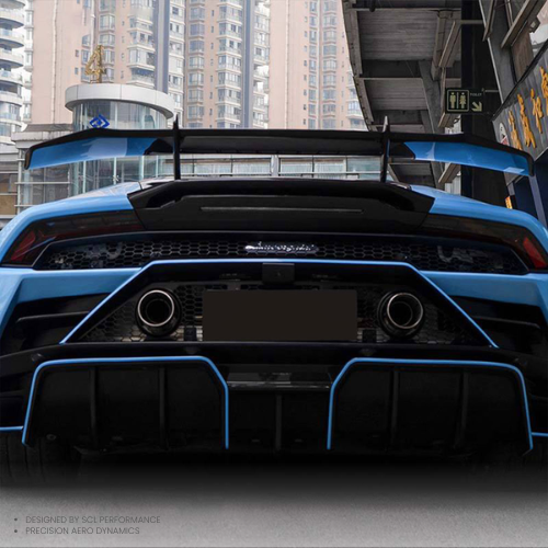 Factory Direct Sales Dry Prepreg Carbon Fiber for Lamborghini Huracan EVO Car Body Kit Parts Rear Spoiler Wing