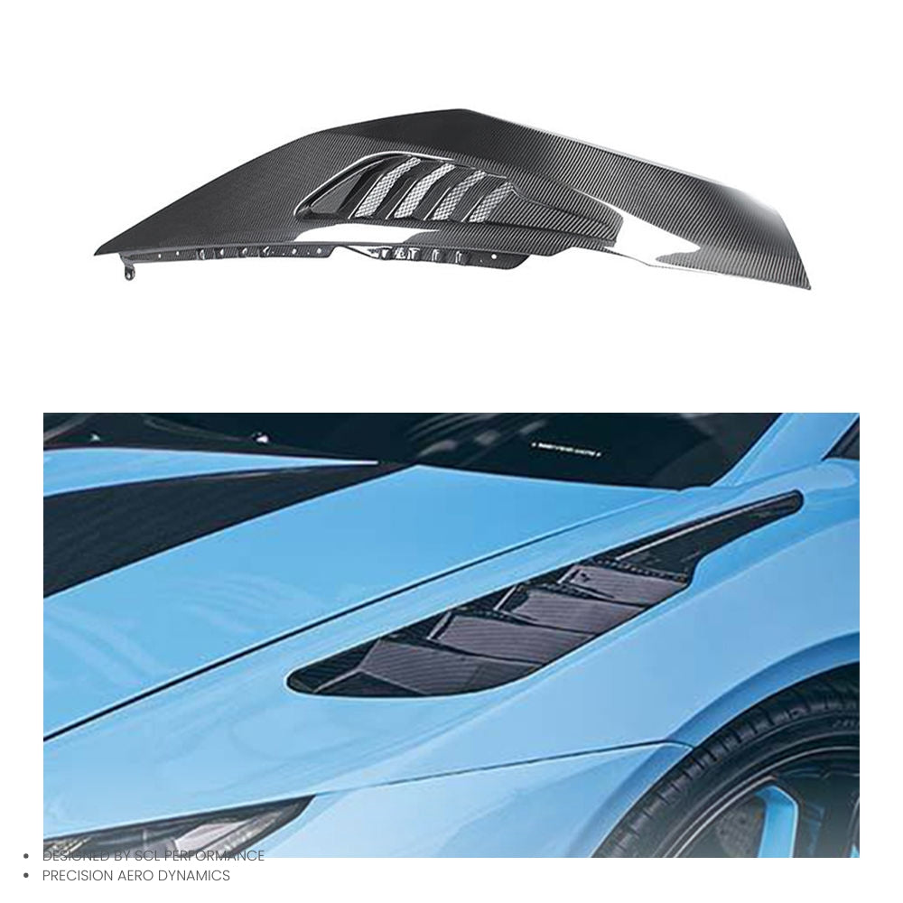 Dry Carbon Fiber Car Body Kit Front Bumper and Fenders for Lamborghini Huracan LP580 LP610 EVO