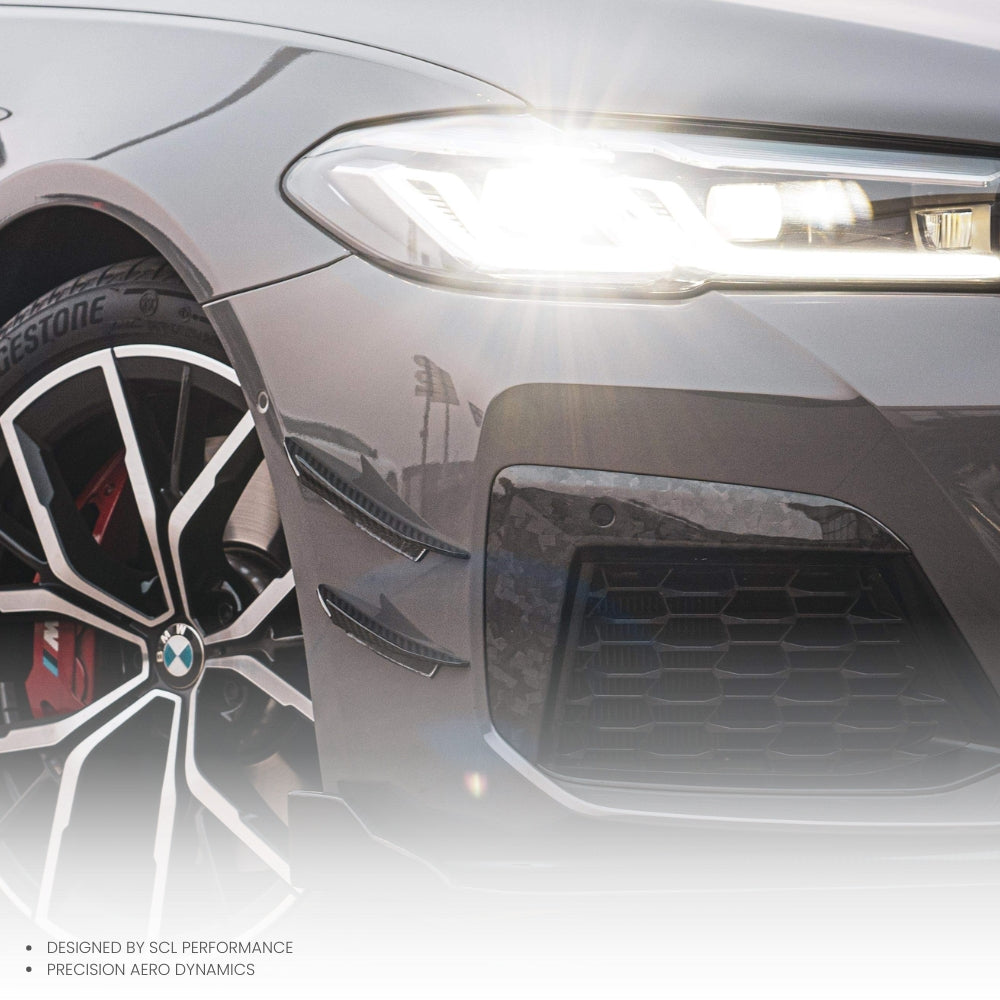 Hot Sale High Quality Dry Carbon Fiber  Bumper Trim Front Fog Lamp Frame for BMW 5 Series G30/G38 2021-UP