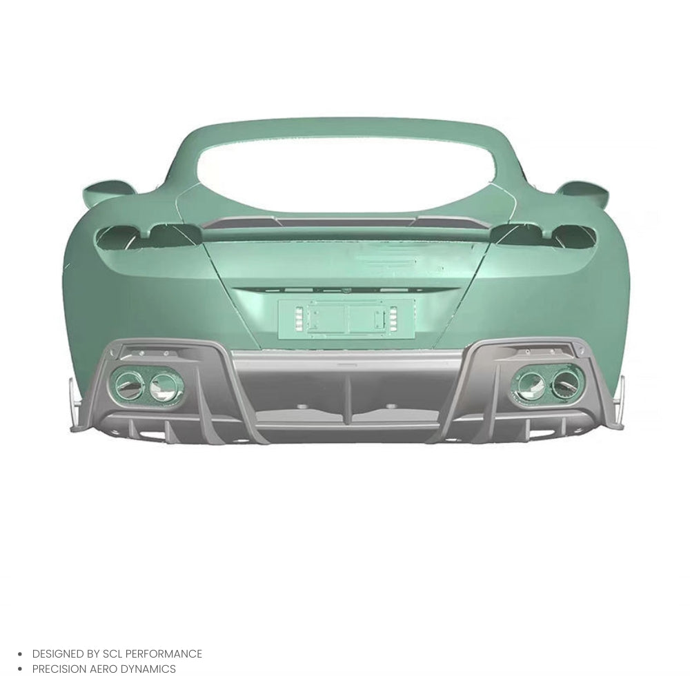 Dry Carbon Fiber Rear Trunk Wing Spoiler Car Accessories Body Kits for Ferrari Roma Dry Carbon Fiber Wing Spoiler for Ferrari