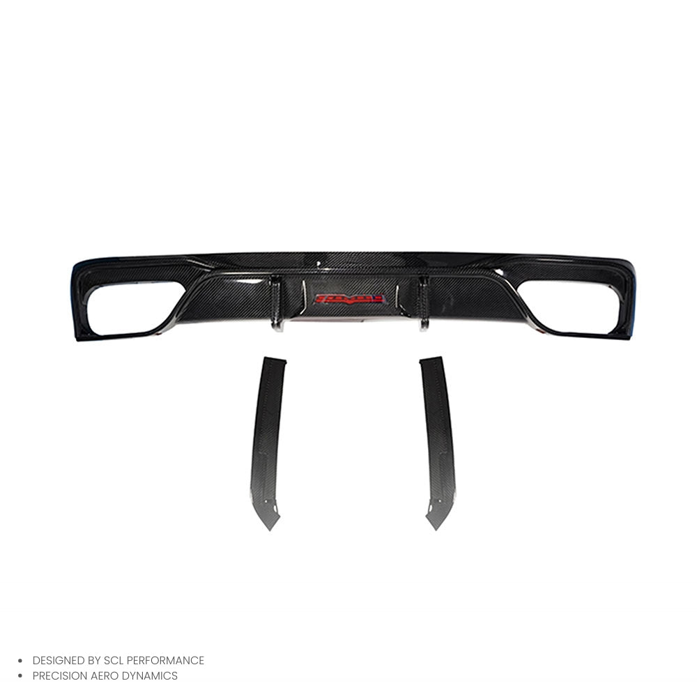 A6 S6 C8 100% Dry Carbon Fiber Universal Rear Spoilers Rear Bumper Lip Diffuser for AUDI A6 S6 C8 2020-UP