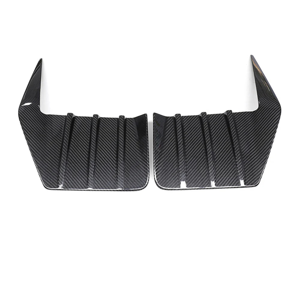 For BMW M2 G87 Dry Carbon Fiber Rear Bumper Air Duct Bodykit Rear Bumper Vents Trims