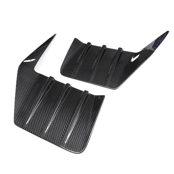 For BMW M2 G87 Dry Carbon Fiber Rear Bumper Air Duct Bodykit Rear Bumper Vents Trims