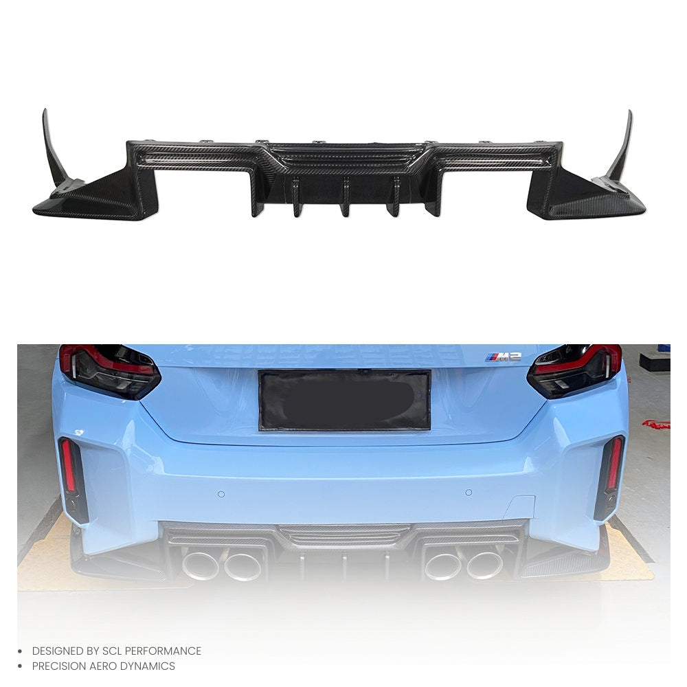For BMW G87 M2 High Quality 100% Dry Carbon Fiber Rear Bumper Lip Diffuser Body Kits  Car Spoiler