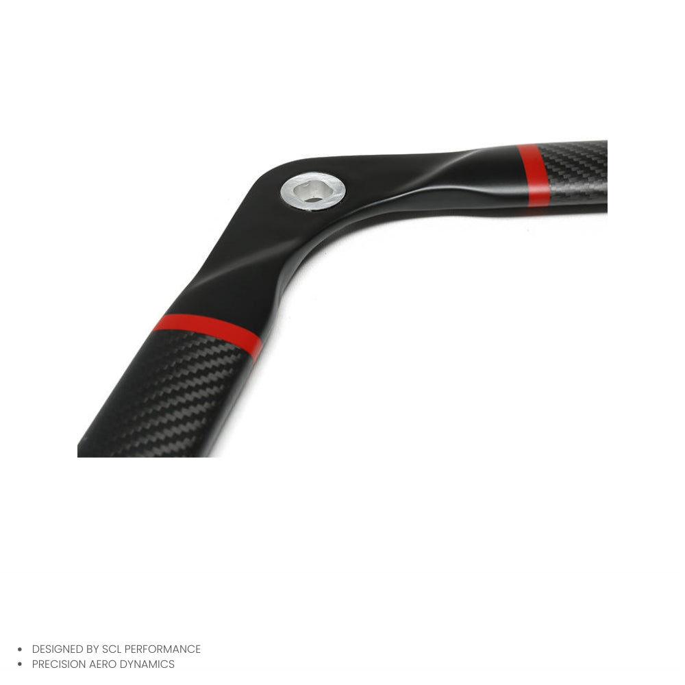 Real Dry Carbon Fiber Engine Compartment Balance Bar Front Strut Brace for BMW G8X M2/M3/M4 Bumper Type