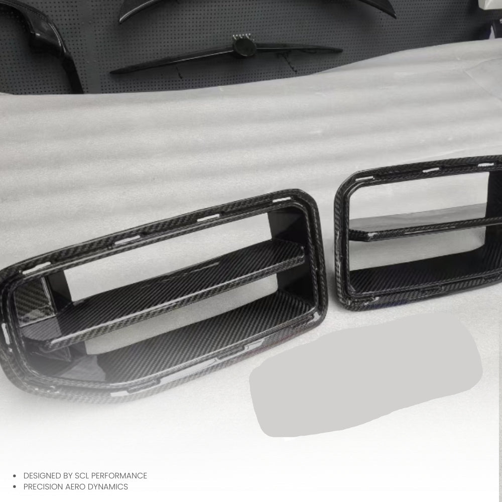 High Quality Dry Carbon Fiber Front Grilles for 2023-2024 BMW G87 M2 Front Bumper Grill