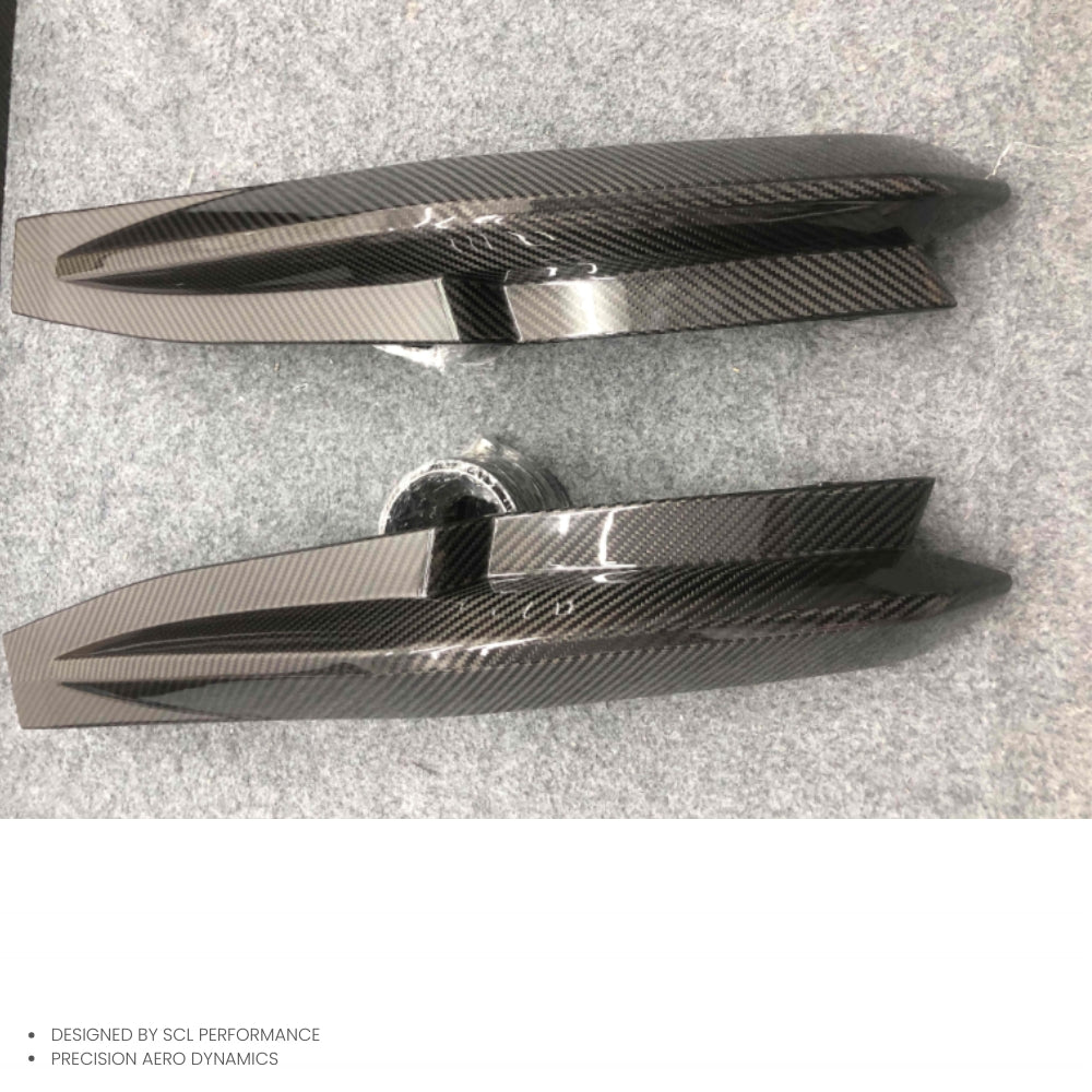 Dry Carbon Fiber Rear Diffuser Corners for BMW G82 G83 M4 Rear Bumper Diffuser Wrap