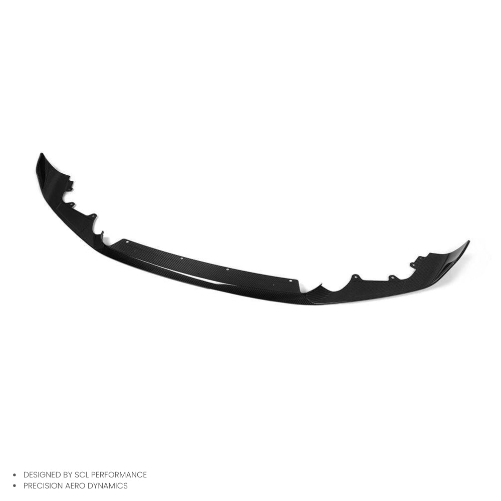 For BMW M2C Dry Carbon Fiber Body Kit Front Bumper Lip Diffuser Spoiler MP Style