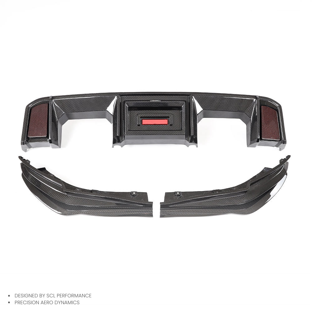Real Dry Carbon Fiber Lip Diffuser AX Style for BMW G80 M3 2021-2025 New Design Rear Bumper Lips Body Kits