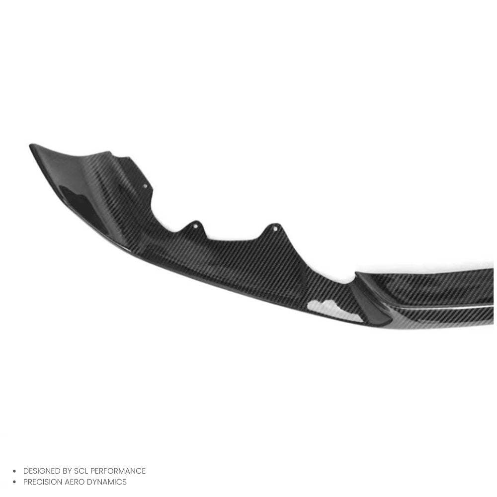 For BMW M2C Dry Carbon Fiber Body Kit Front Bumper Lip Diffuser Spoiler MP Style