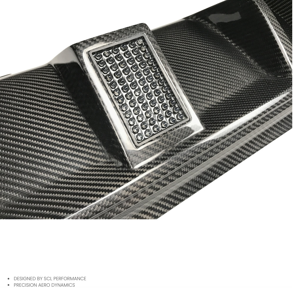 OEM M5 F90 Carbon Fiber Body Kit Rear Bumper Diffuser Lip Spoiler Splitter with LED Light for BMW M5 F90 Condition New