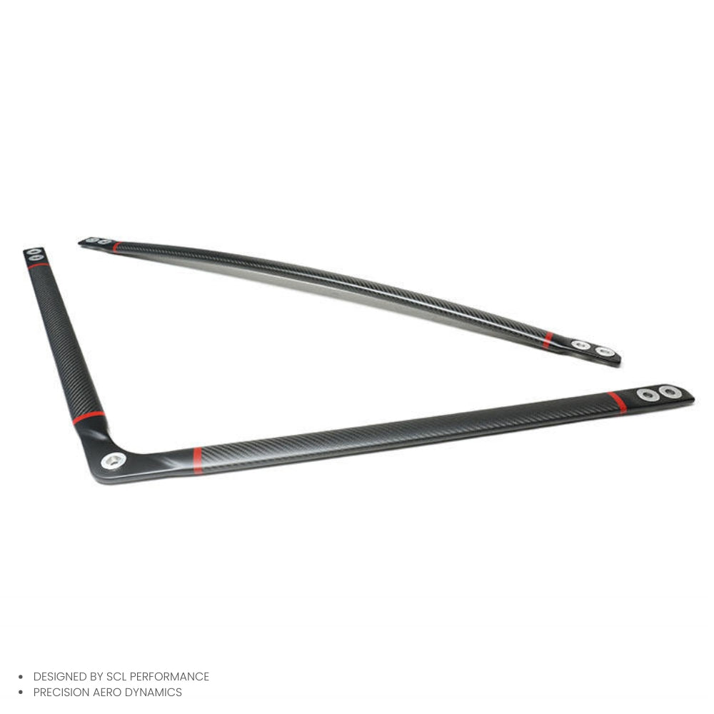 Real Dry Carbon Fiber Engine Compartment Balance Bar Front Strut Brace for BMW G8X M2/M3/M4 Bumper Type