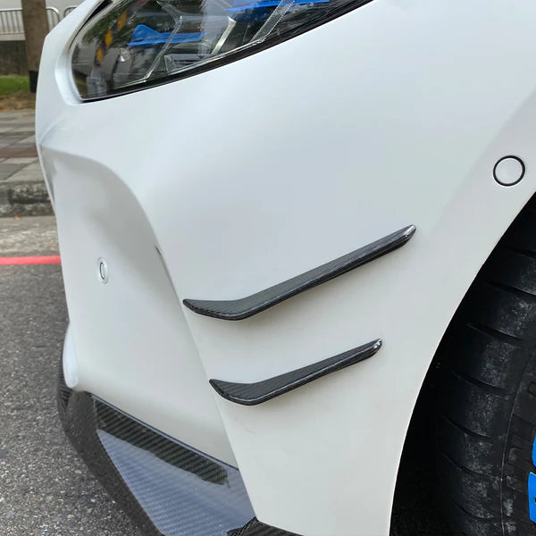 Dry Carbon Fiber Front Canards for BMW G80 M3 G82 G83 M4 MP Style Front Fender Splitter
