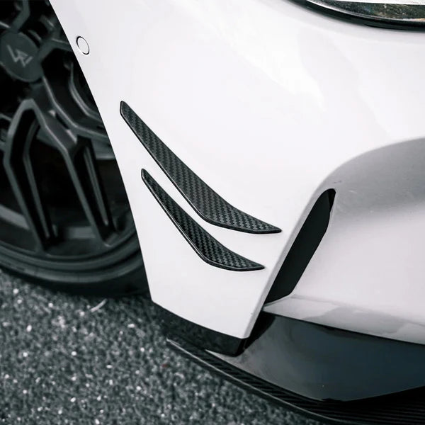 Dry Carbon Fiber Front Canards for BMW G80 M3 G82 G83 M4 MP Style Front Fender Splitter