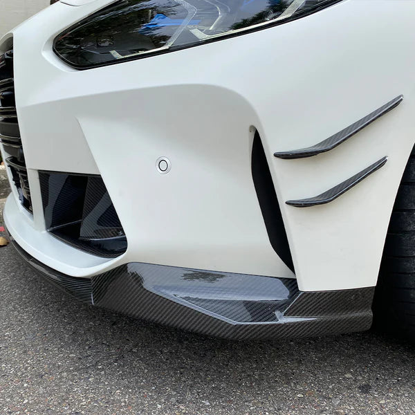 Dry Carbon Fiber Front Canards for BMW G80 M3 G82 G83 M4 MP Style Front Fender Splitter