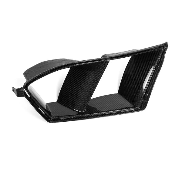 2PCS Dry Carbon Fiber Front Bumper Air Duct Vent Trim Replacement for BMW M3 G80 M4 G82 Front Bumper Air Duct Vent
