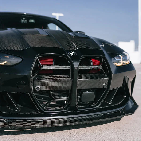 Dry Carbon Fiber Car Parts Auto Front Bumper Grill With ACC for BMW G80 M3 M4 G82 G83 2021+ CSL Style Front Grilles