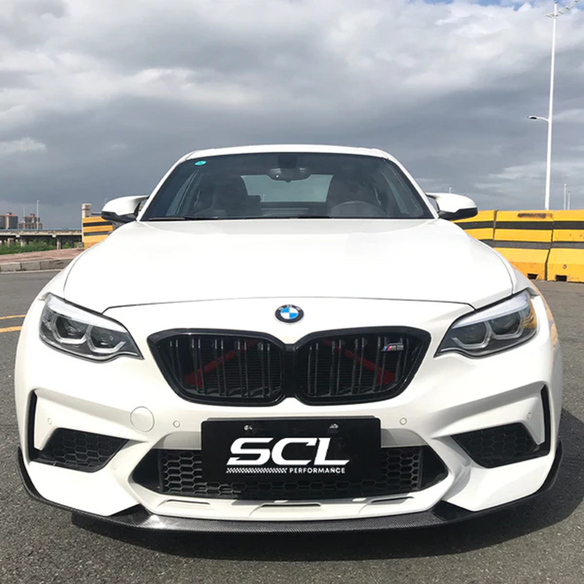 Oem Dry Carbon Fiber Front Bumper Lip for BMW M2C/M2 F87 2014-2022 M Performance Style Front Diffuser