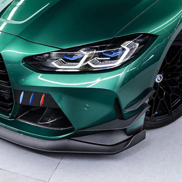 New Arrival Dry Carbon Fiber Front Bumper Trims for BMW G80 G82 G83 M3 M4 Fiber Front Bumper Canards