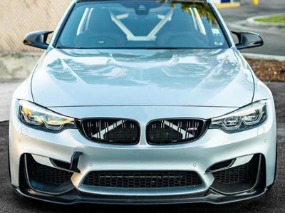 OEM F82 Dry Carbon Fiber Car Body Kit V Style Front Diffuser 2014-2020 for BMW F80 M3 F82 F83 M4 Front Lip New Includes Tow Hook