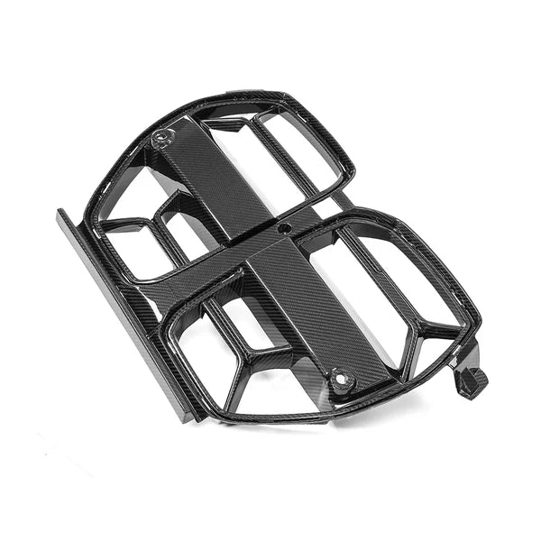 Real Dry Carbon Fiber BodyKit Car Front Grilles with Insect Screen for BMW G80 G81 M3 M4 G82 G83 CSL Style Grills