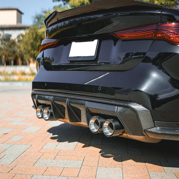 Dry Carbon Fiber Car Rear Lip for BMW G80 M3 G82 M4 Rear Diffuser