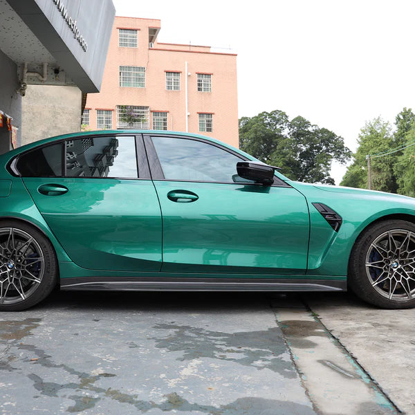 OEM Dry Carbon Fiber Car Side Skirts Extension for BMW M3 G80 Original Competition 2021+ Side Skirts