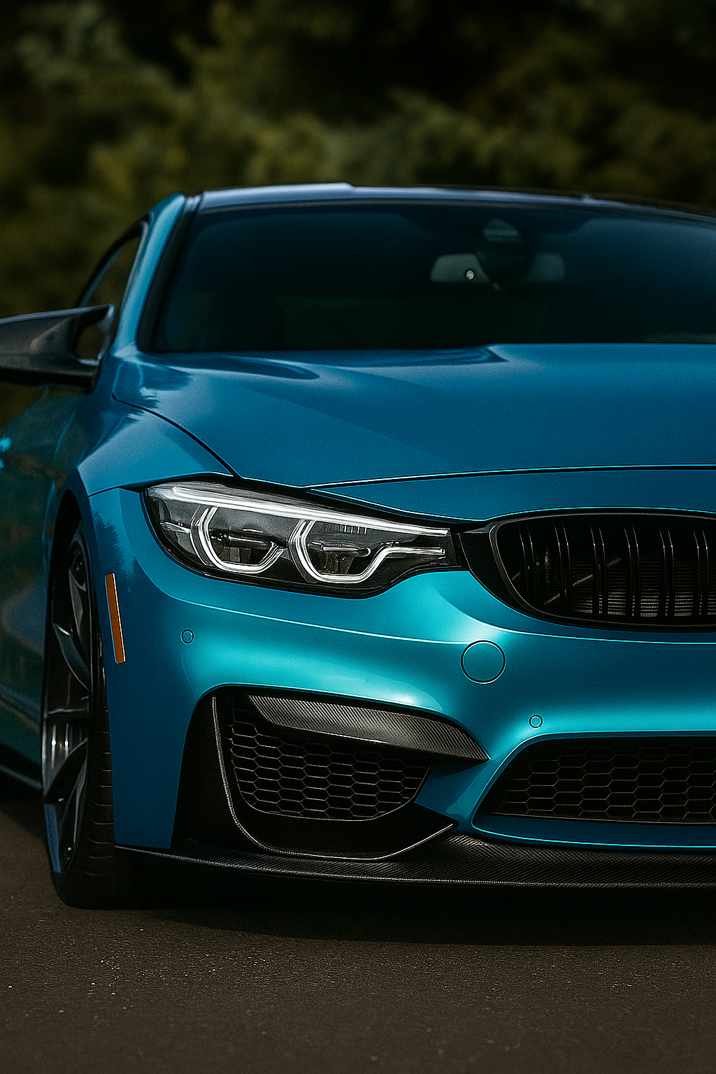 SCL Style 001 Carbon Fiber Front Bumper Lip – BMW F80 M3 / F82 M4 (2015–2020)
