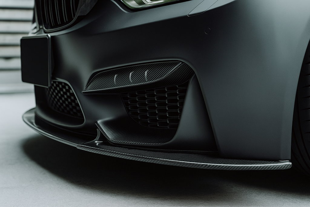 SCL Style 002 Carbon Fiber Front Bumper Lip – BMW F80 M3 / F82 M4 / F83 M4 (2015–2020)