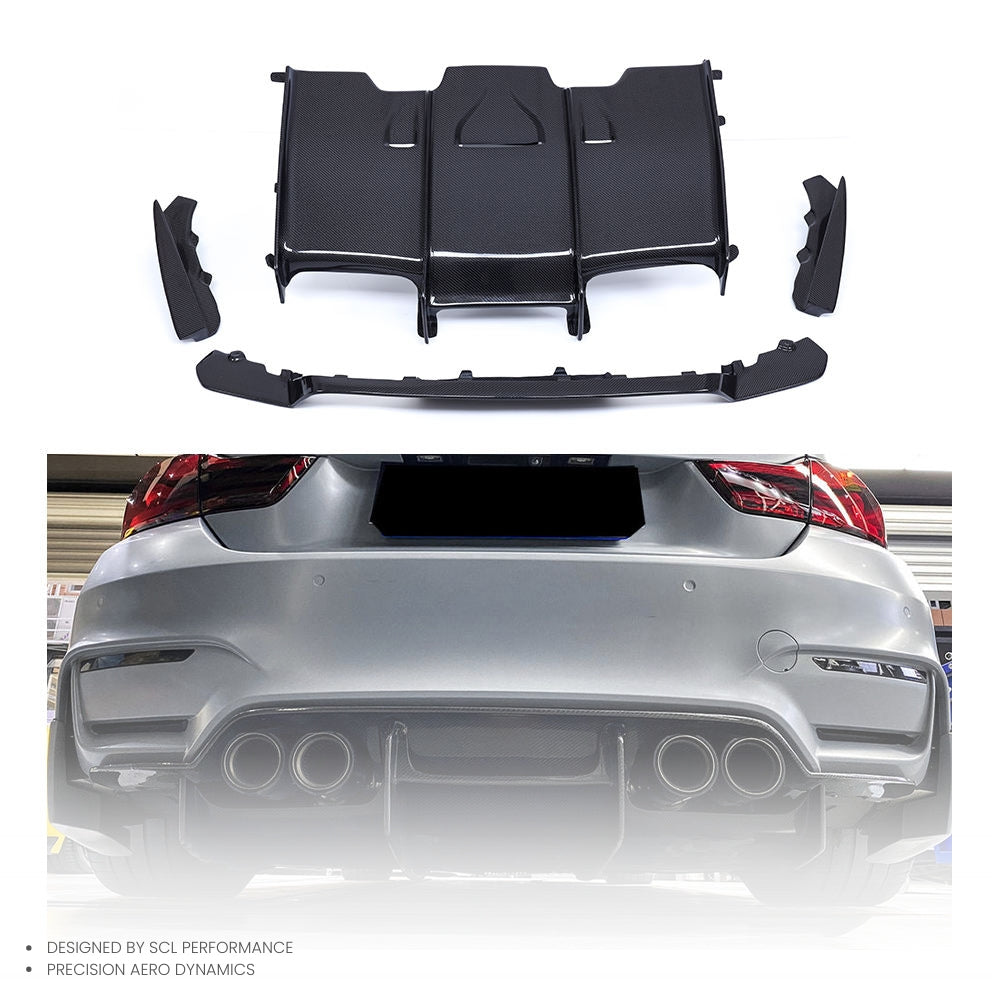 OEM Carbon Fiber Rear Bumper Lip Diffuser Splitter for BMW M4 F82 PSM Style Rear Diffuser New Condition
