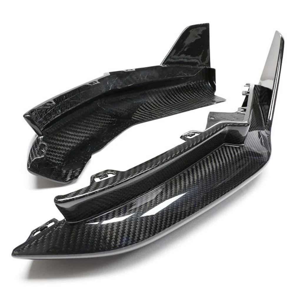Dry Carbon Fiber Rear Diffuser Corners for BMW G82 G83 M4 MP Style Rear Bumper Diffuser Wrap