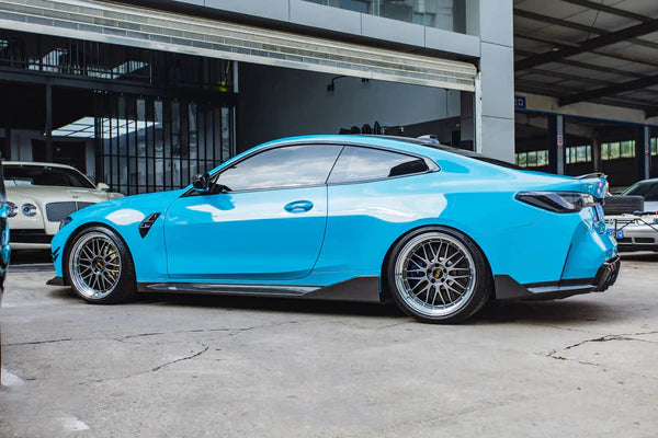 For BMW M4 G82 G83 MP Style Dry Carbon Fiber Side Skirts Body Parts
