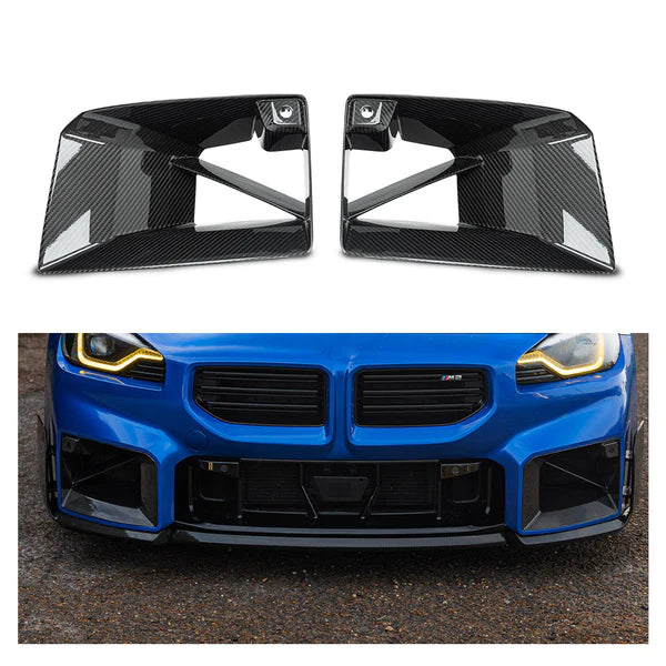 Oem Dry Carbon Fiber Front Bumper Air Vent for BMW G87 M2 2023-2024 Front Air Duct