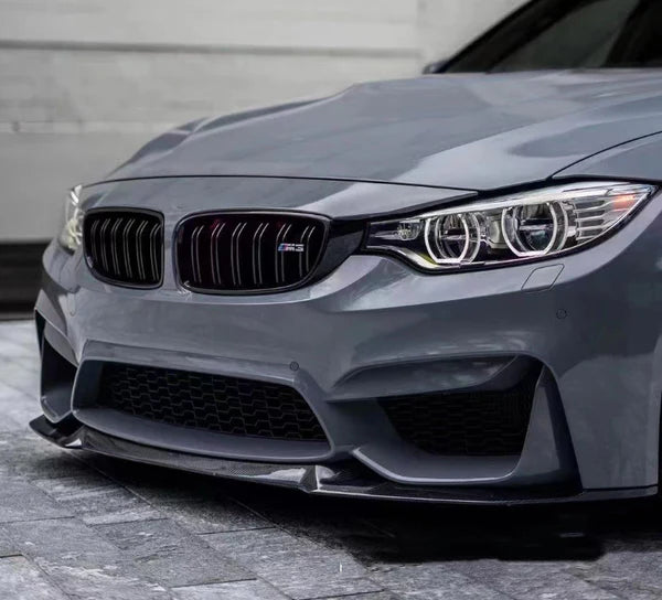 F82 F83 Dry Carbon Fiber Front Diffuser for F80 M3 F82 F83 M4 2014-2020 CS Style Front Bumper Lip