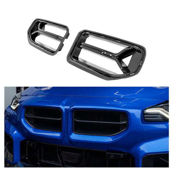 OEM Dry Carbon Fiber Front Grilles for 2023-2024 BMW G87 M2 CSL Front Bumper Grill