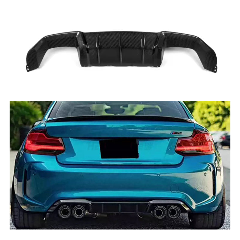 F87 Oem Dry Carbon Fiber Rear Bumper Lip for BMW M2 F87 2014-2021 MP Style BodyKit Rear Diffuser
