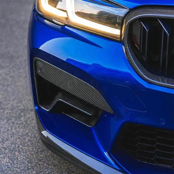 2021+ for BMW M5 F90 LCI Front Fog Light Trim Dry Carbon Front Light Cover New Condition Bumper with Tow Hook Cut-Outs