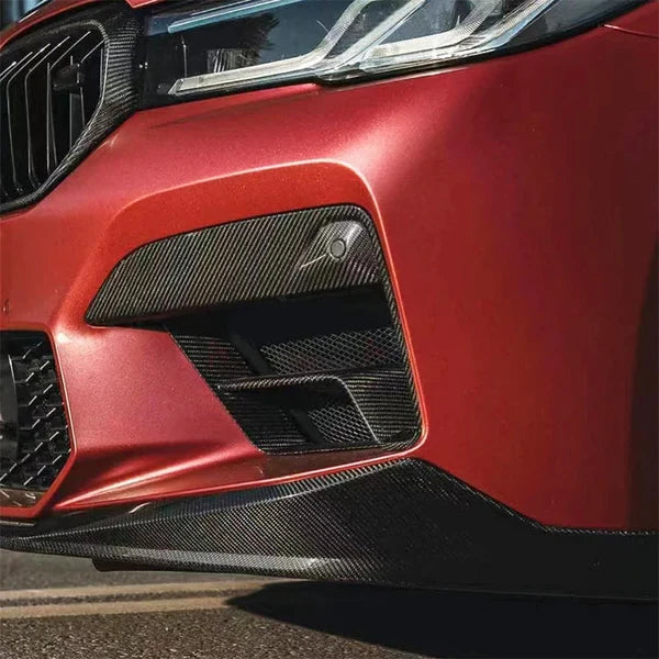 2021+ for BMW M5 F90 LCI Front Fog Light Trim Dry Carbon Front Light Cover New Condition Bumper with Tow Hook Cut-Outs