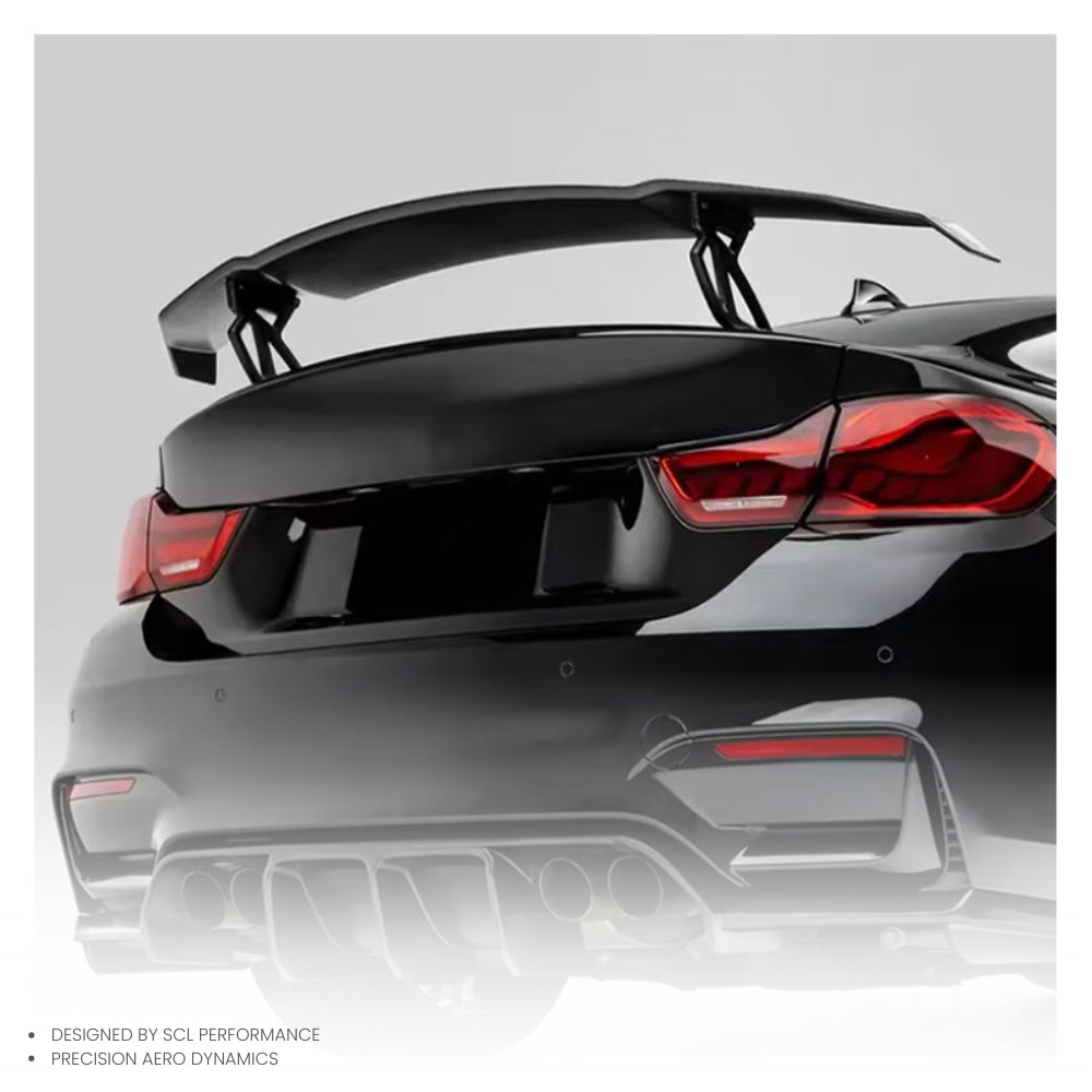 Real Dry Carbon Fiber Rear Wing Spoiler for BMW Sedan F80 M3 F82 M4 V Style Racing Wing Boot Spoiler 2014-2020