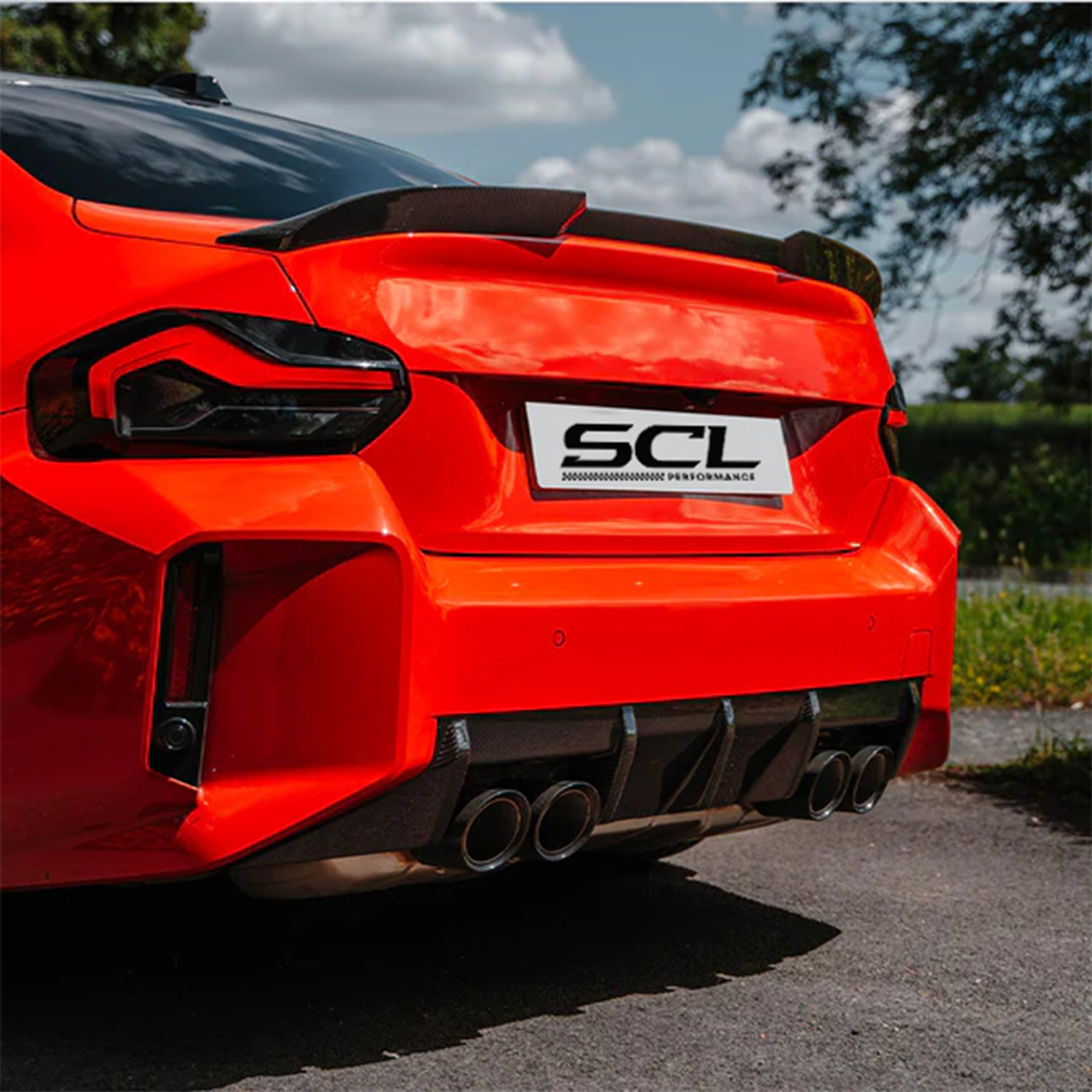 OEM Dry Carbon Fiber Rear Bumper Lip for BMW M2 G87 2023-2024 Bodykit MP Rear Diffuser