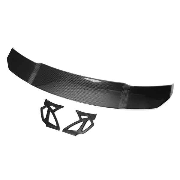 Real Dry Carbon Fiber Rear Wing Spoiler for BMW Sedan F80 M3 F82 M4 V Style Racing Wing Boot Spoiler 2014-2020