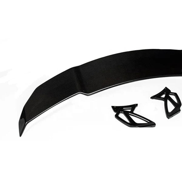 Real Dry Carbon Fiber Rear Wing Spoiler for BMW Sedan F80 M3 F82 M4 V Style Racing Wing Boot Spoiler 2014-2020