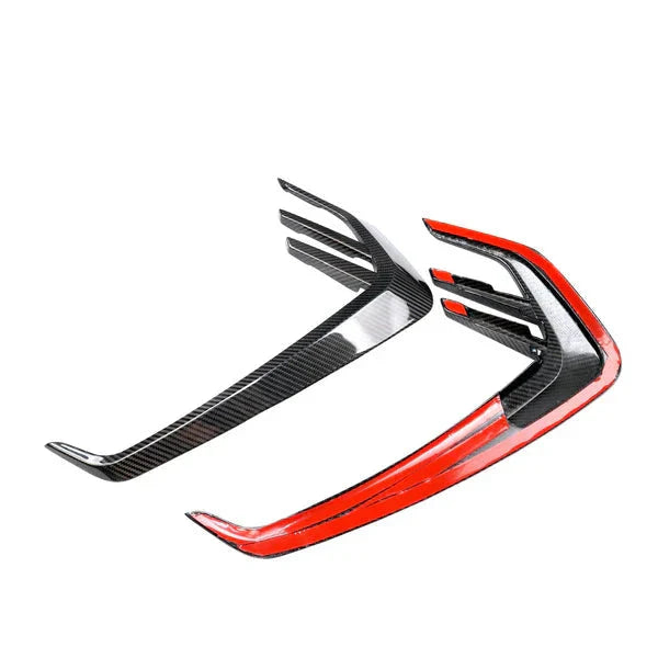 High Quality  AC Style  Dry Carbon Fiber Side Door Front Fender Vents Trims for BMW M3 M4 G80 G82  Body Kits